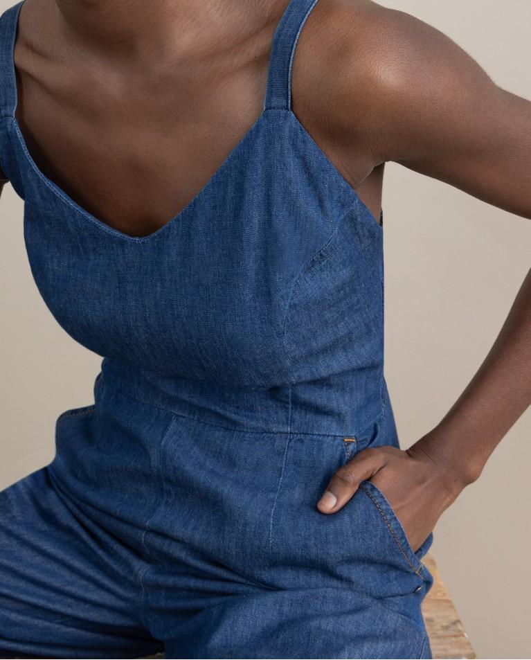 surkana Mono denim de tirantes Azul Precio de fábrica