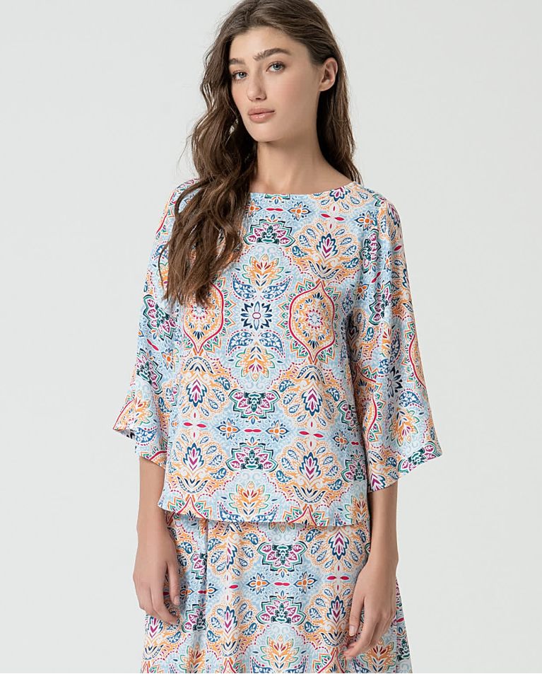 surkana Blusa oversize viscosa ecovero Multi Promoción por tiempo limitado
