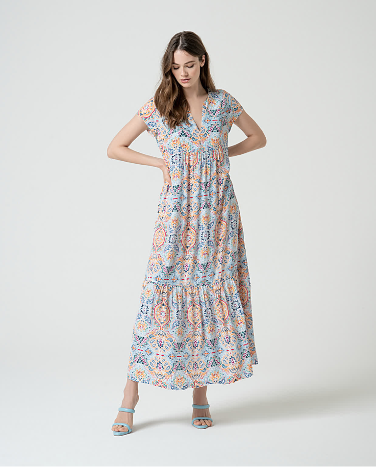 surkana Vestido largo viscosa ecovero Multi Solo hoy