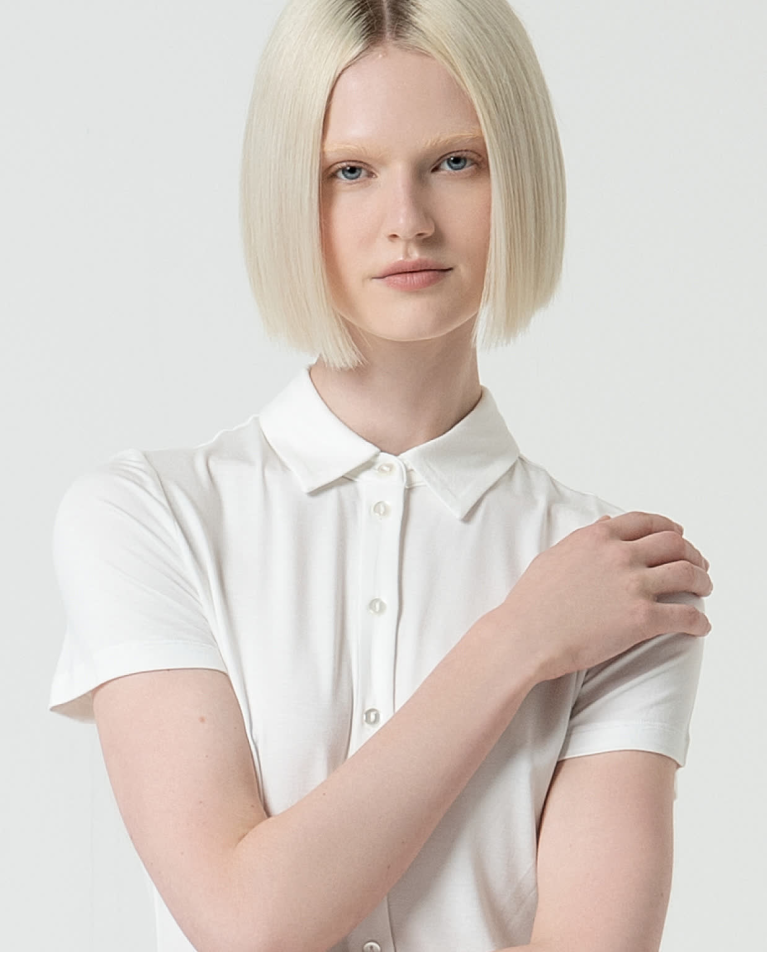 surkana Camisa básica bamboo lisa Blanco COMPRAR AHORA