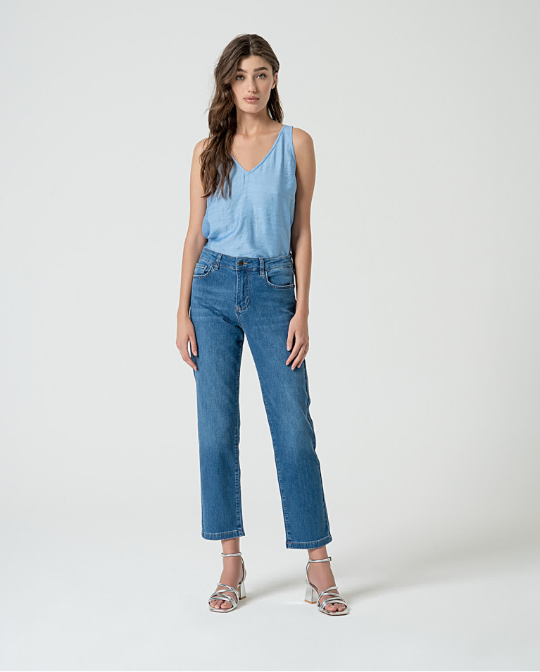 surkana Jeans denim rectos Azul