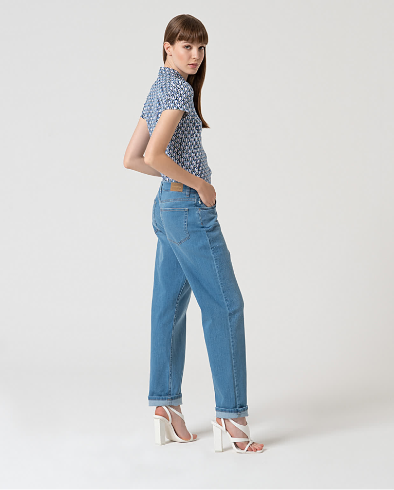 surkana Jeans denim rectos oversize Azul celeste Promoción trimestral