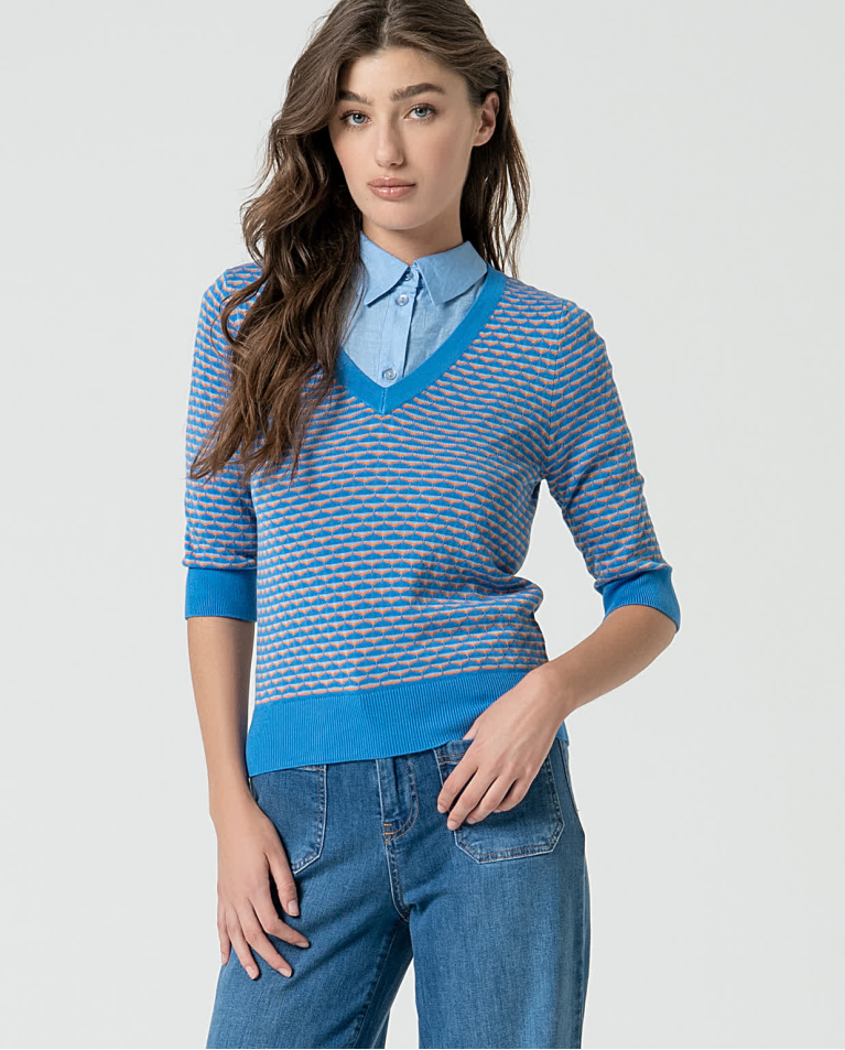 surkana Jersey manga corta estampado Azul Solo queda un día