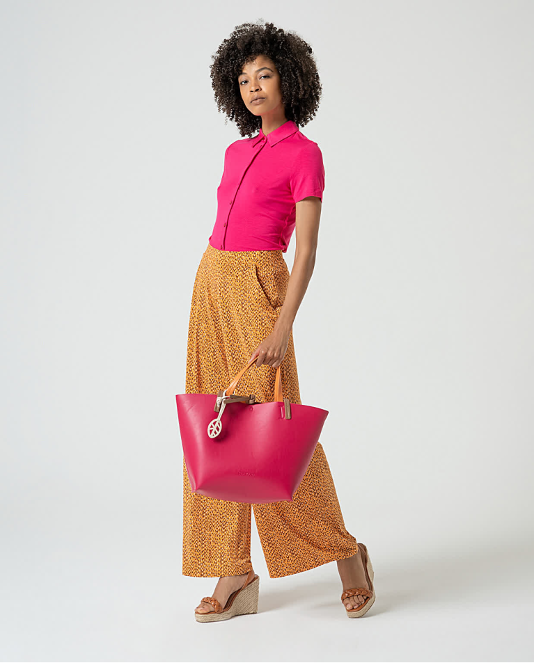 surkana Pantalón elástico fluido Amarillo En oferta