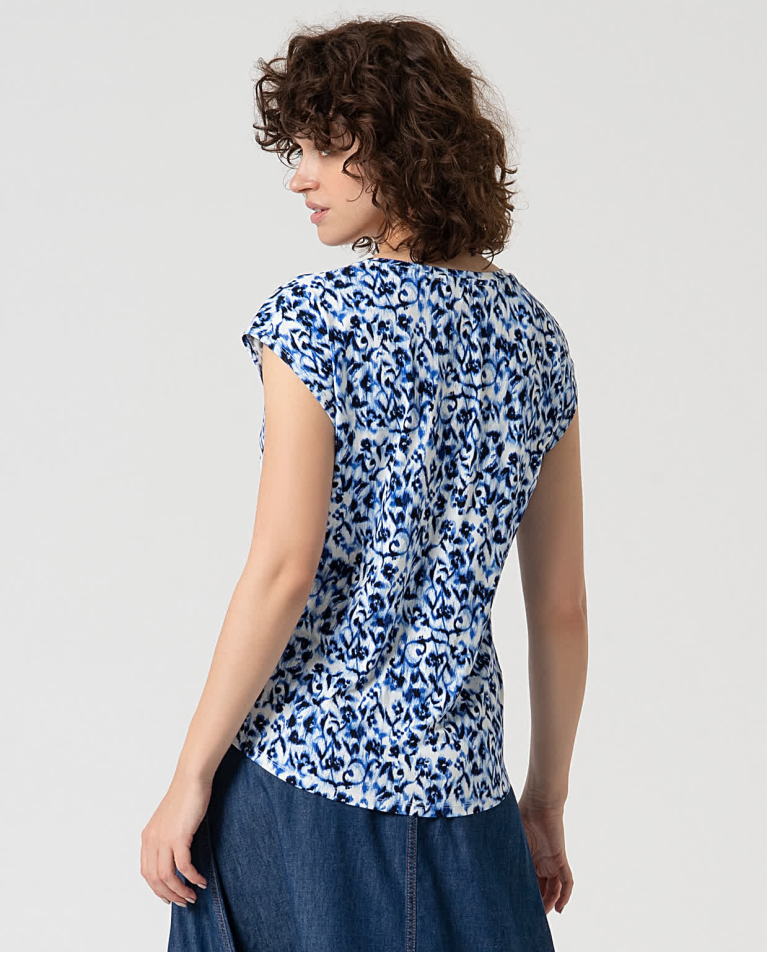 surkana Camiseta elástica viscosa bamboo Azul Último día