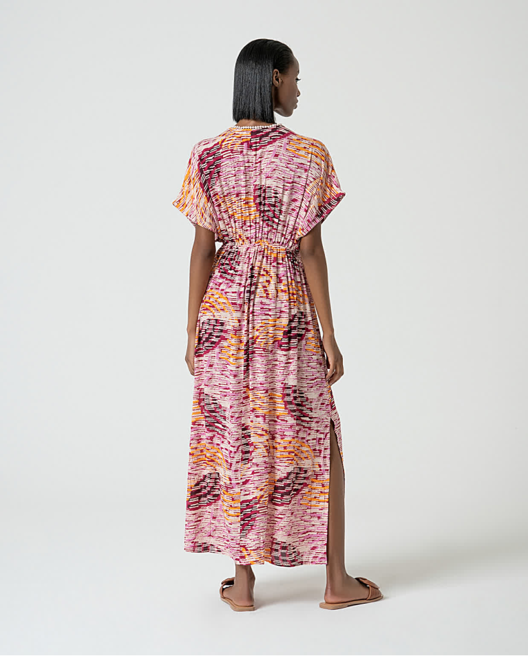 surkana Vestido largo fluido estampado Multi Envío internacional gratuito