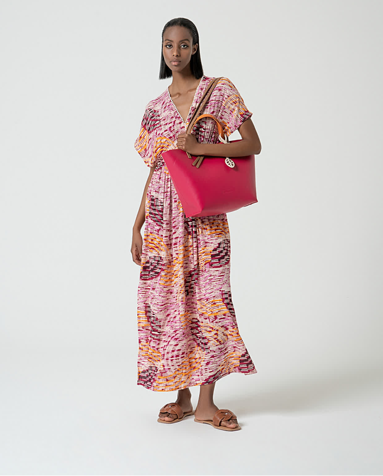 surkana Vestido largo fluido estampado Multi Envío internacional gratuito