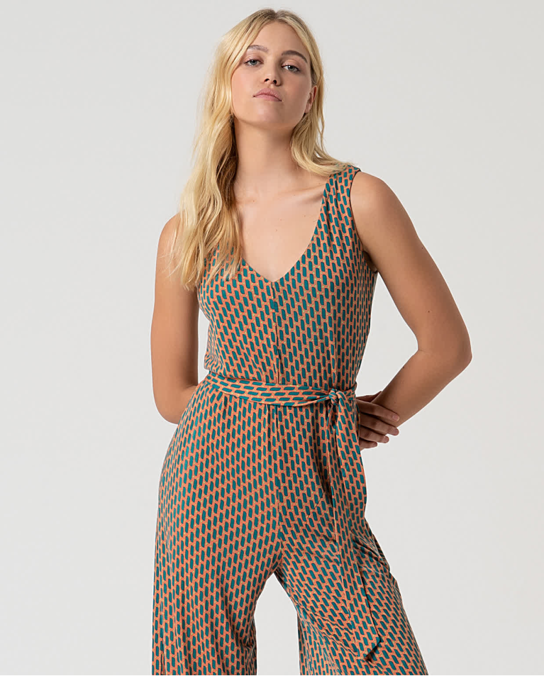 surkana Mono lyocell estampado Turquesa