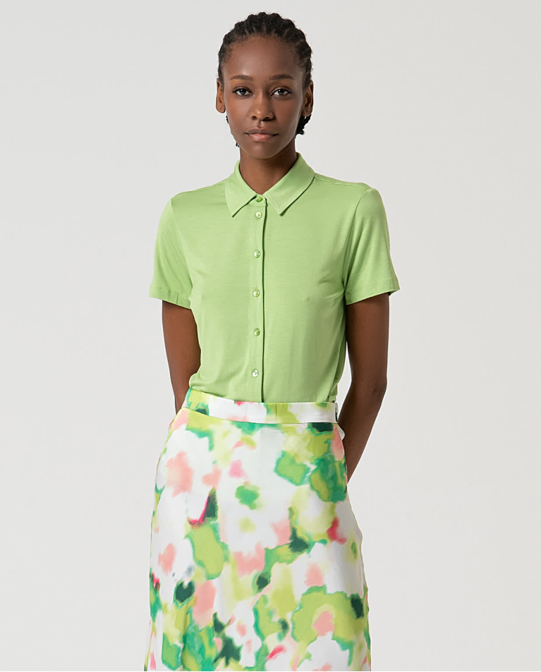 surkana Falda midi satinada estampada Verde Envío internacional gratuito