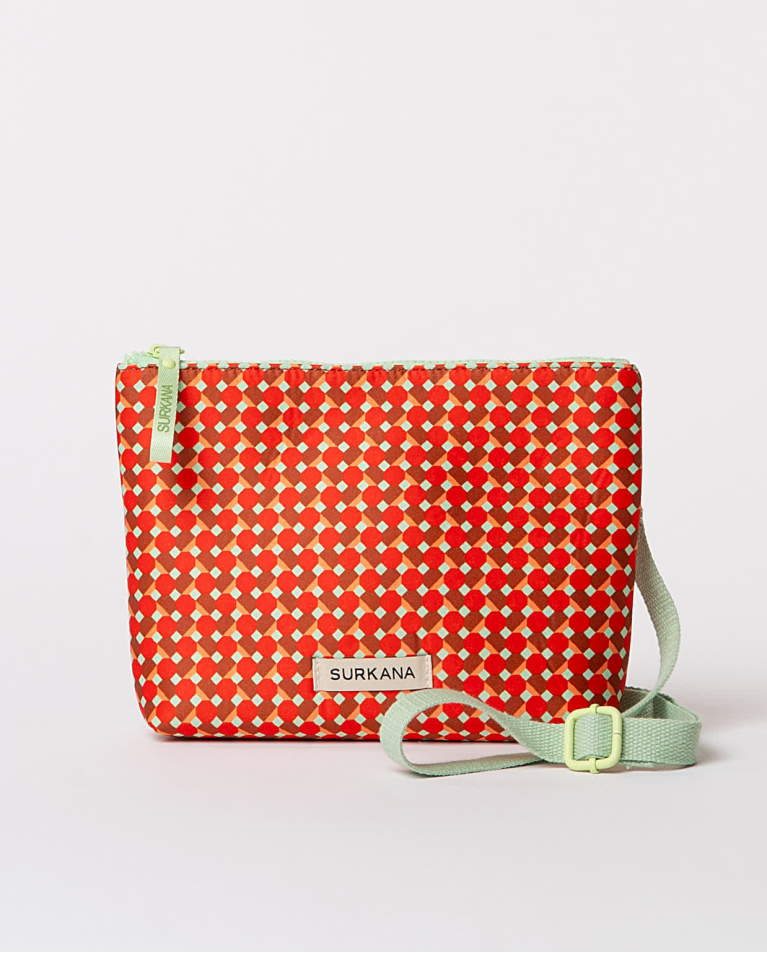 surkana Bandolera de neopreno estampada Rojo Outlet