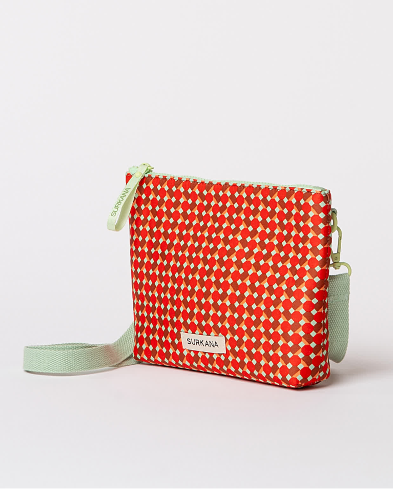 surkana Bandolera de neopreno estampada Rojo Outlet
