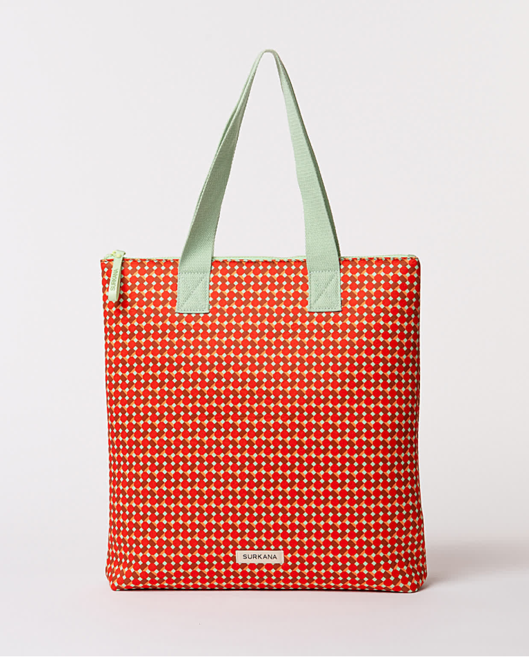surkana Shopper de neopreno estampado Rojo Outlet online