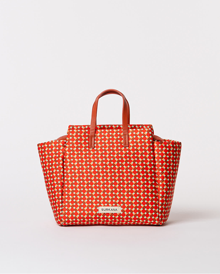 surkana Cartera de neopreno estampada Rojo Rebajas