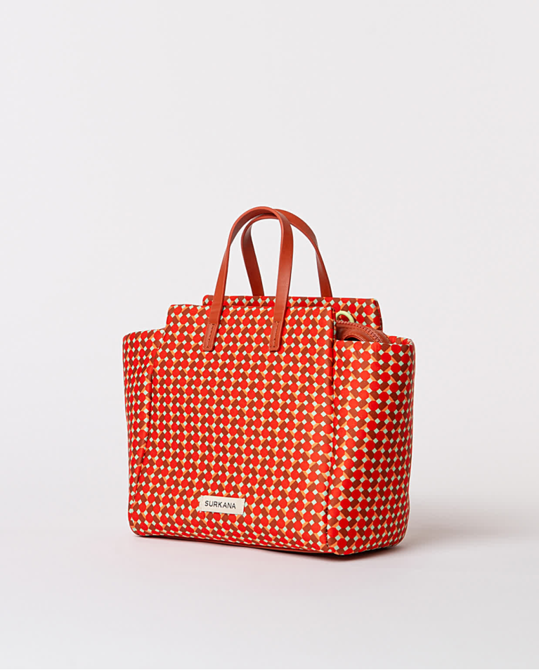 surkana Cartera de neopreno estampada Rojo Rebajas