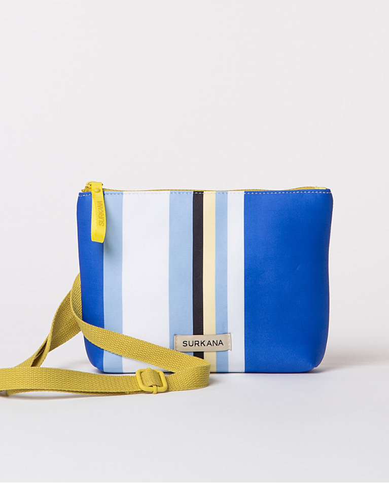 surkana Bandolera de neopreno estampada Azul Venta caliente