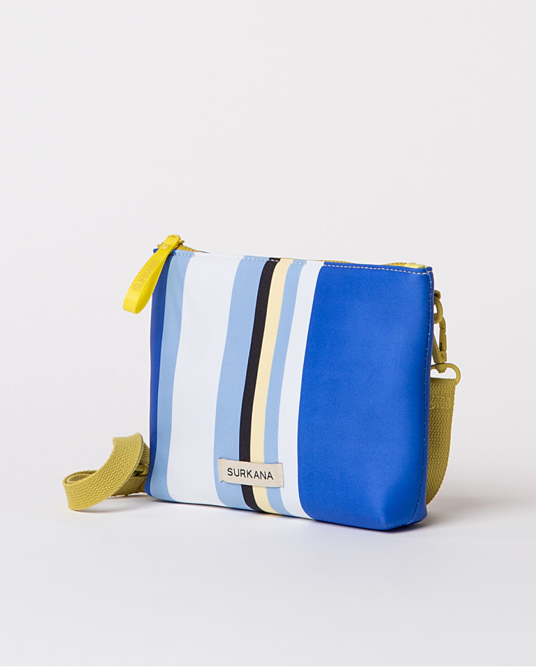 surkana Bandolera de neopreno estampada Azul Venta caliente