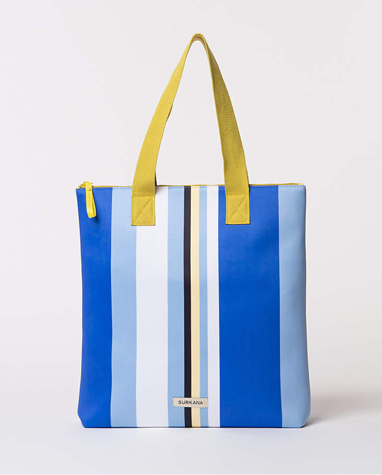 surkana Shopper de neopreno estampado Azul En oferta