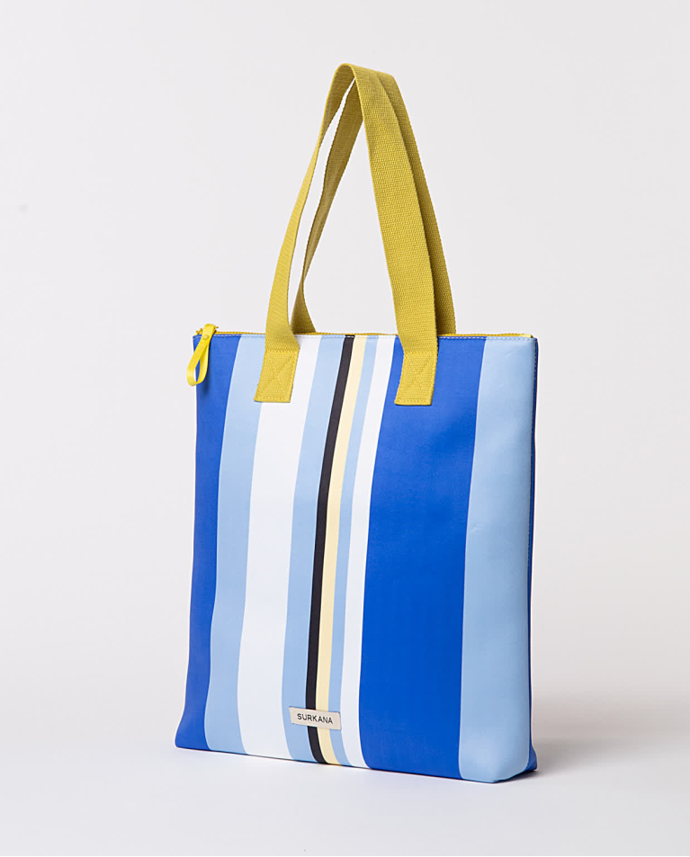 surkana Shopper de neopreno estampado Azul En oferta