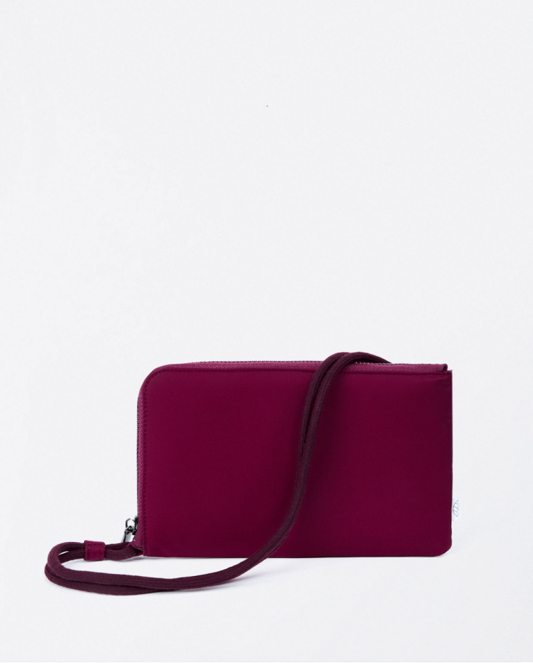 surkana Cartera y porta móvil con asa Morado