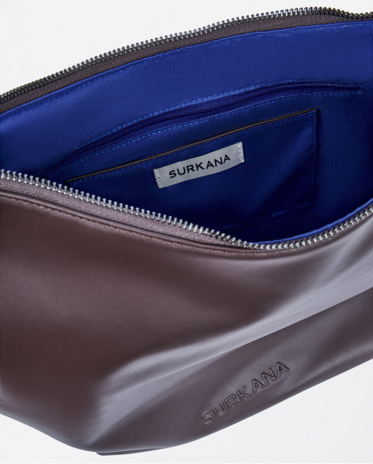 surkana Tote bag de piel vegana Marrón Descuento