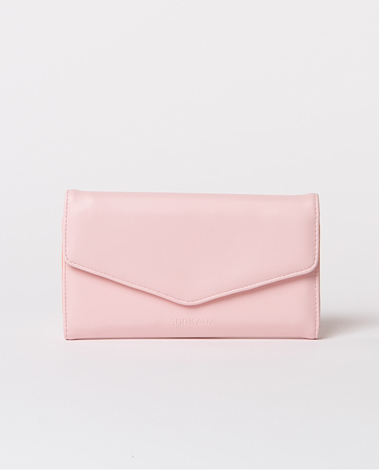 surkana Cartera sobre con solapa lisa Rosa