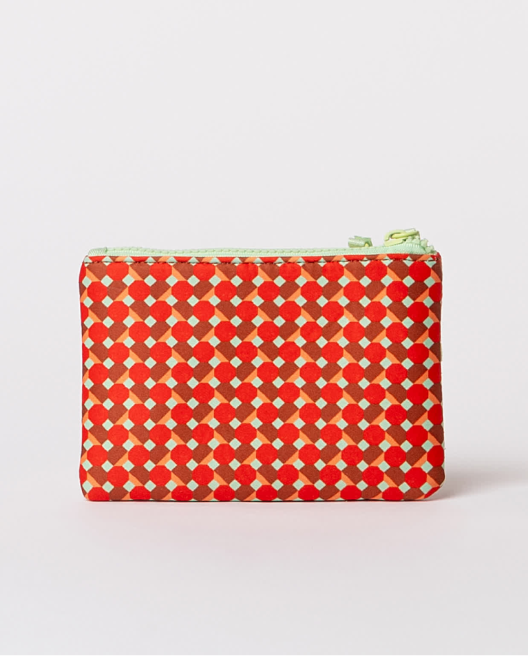 surkana Monedero doble de neopreno estampado Rojo Ofertas especiales