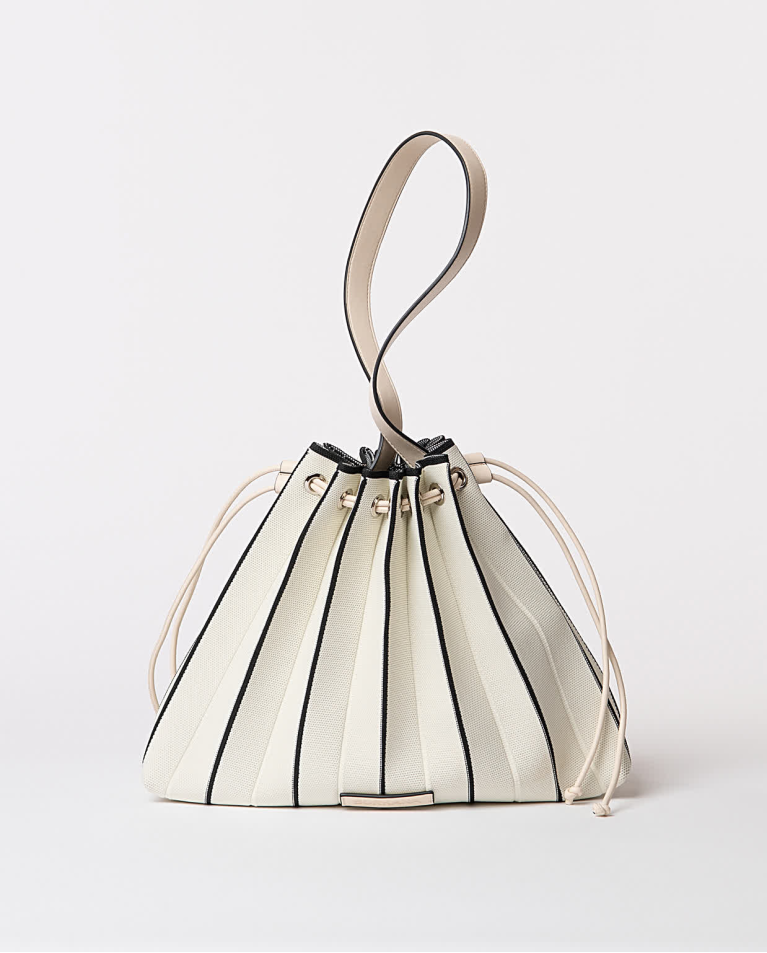 surkana Bolso de punto plisado Crudo Precio ultrabajo