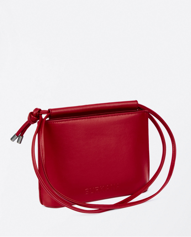 surkana Bandolera de piel vegana Rojo Tienda