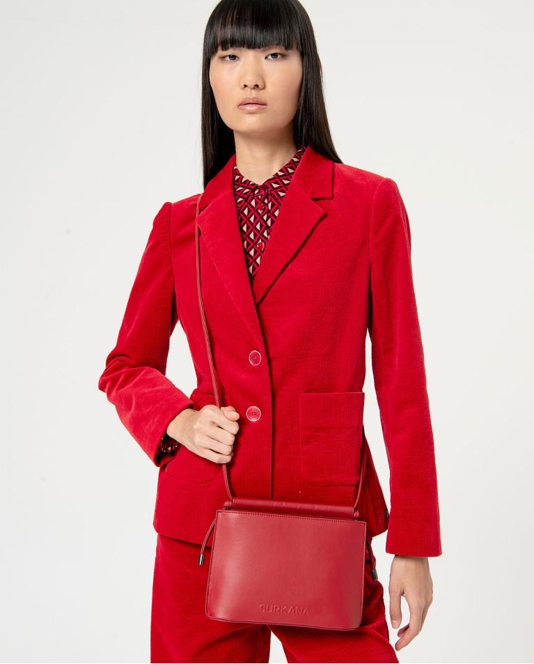 surkana Bandolera de piel vegana Rojo Tienda