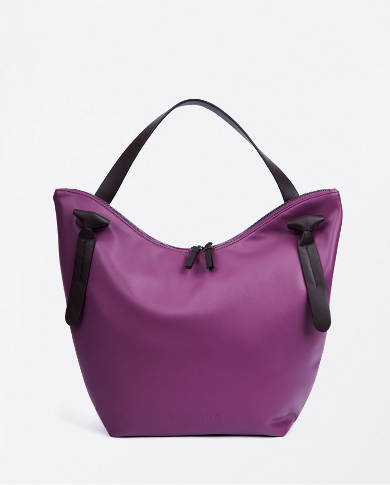 surkana Tote bag de piel vegana Morado Últimos 3 días
