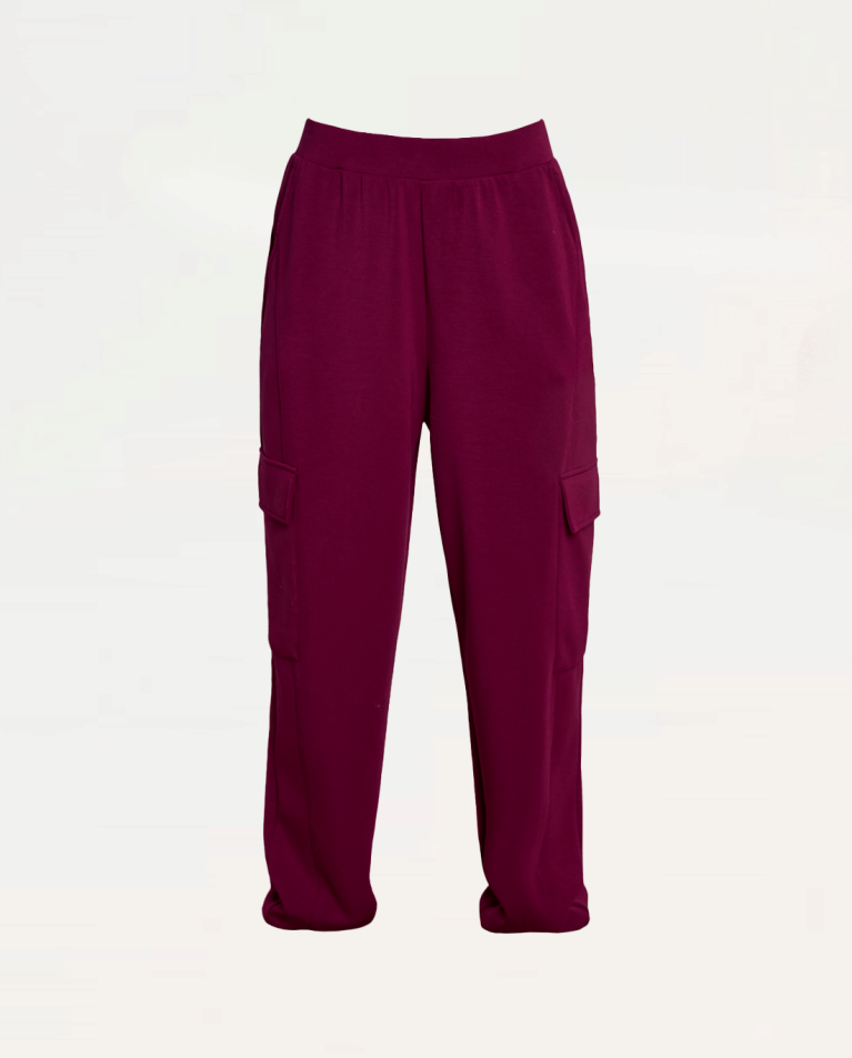 surkana Pantalón cargo elástico liso Morado Últimos 2 días