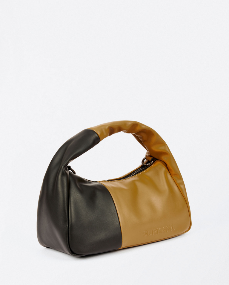 surkana Bolso piel vegana bicolor Camel Promoción por tiempo limitado