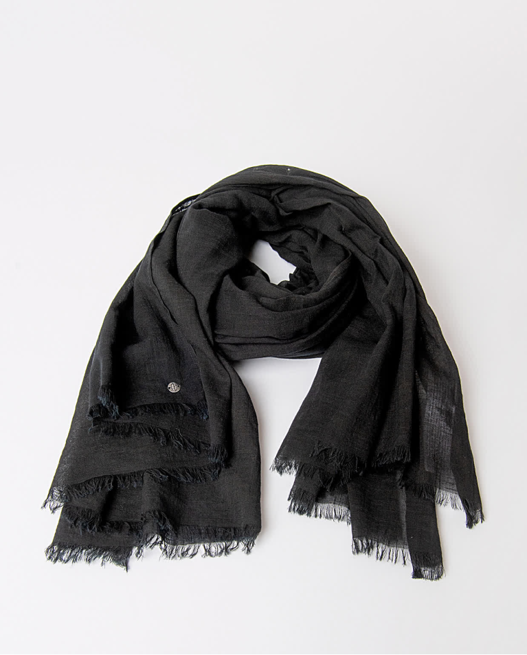 surkana Pañuelo foulard algodón liso Negro En oferta