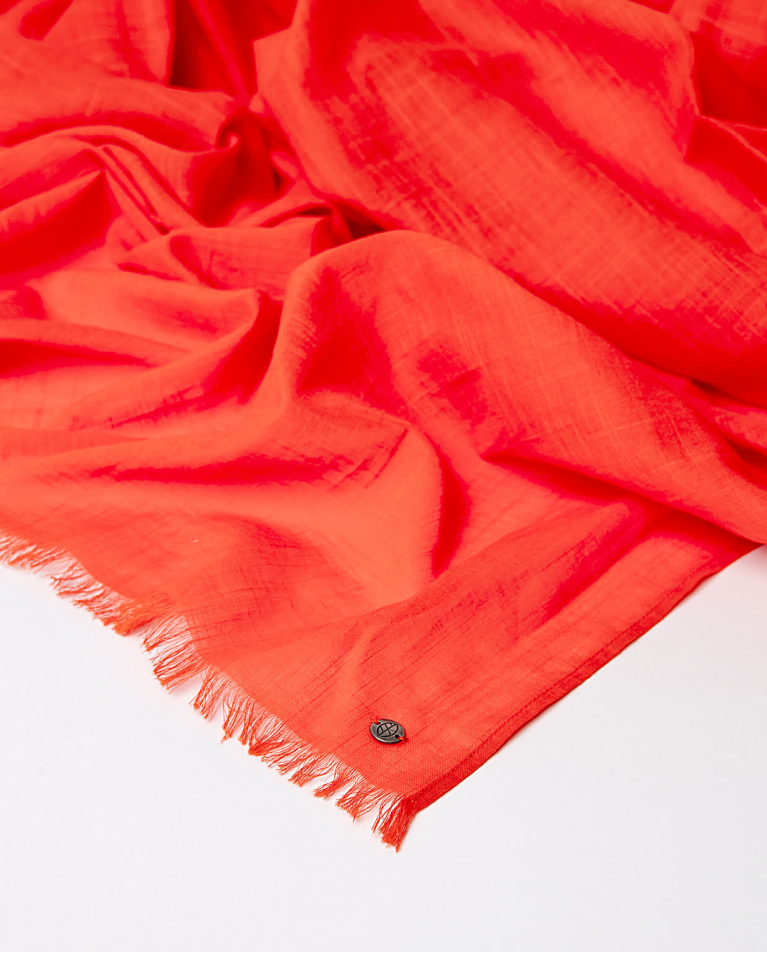 surkana Pañuelo foulard algodón liso Naranja Libre de impuestos