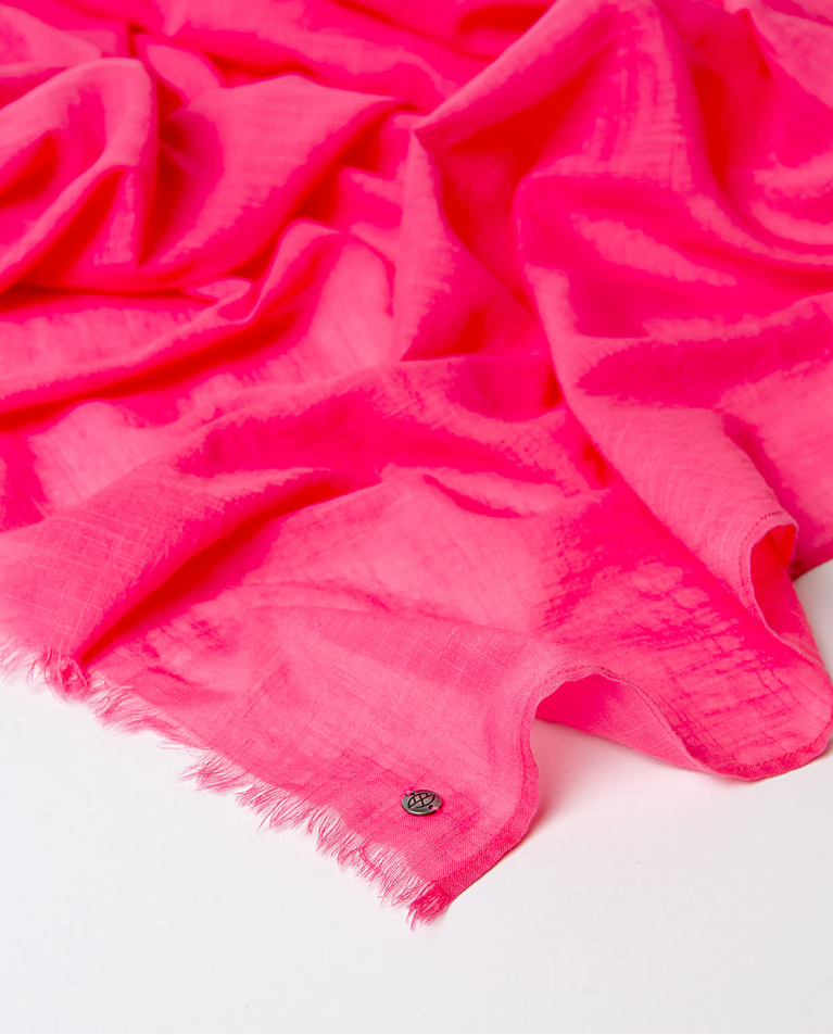 surkana Pañuelo foulard algodón liso Rosa Descuentos del mes