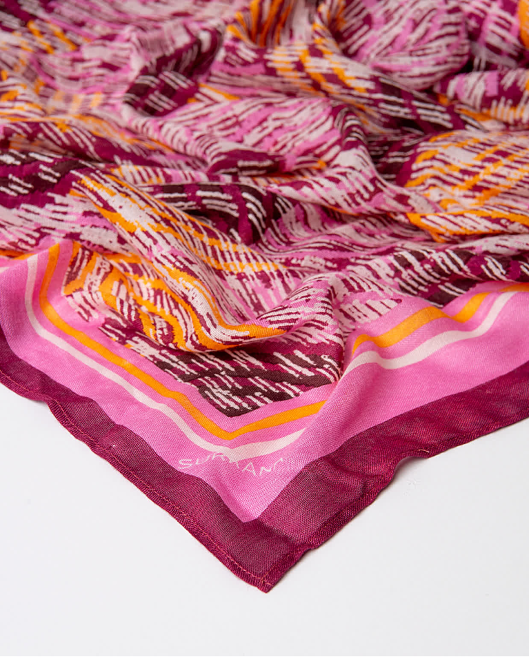 surkana Pañuelo foulard estampado Fucsia Última moda