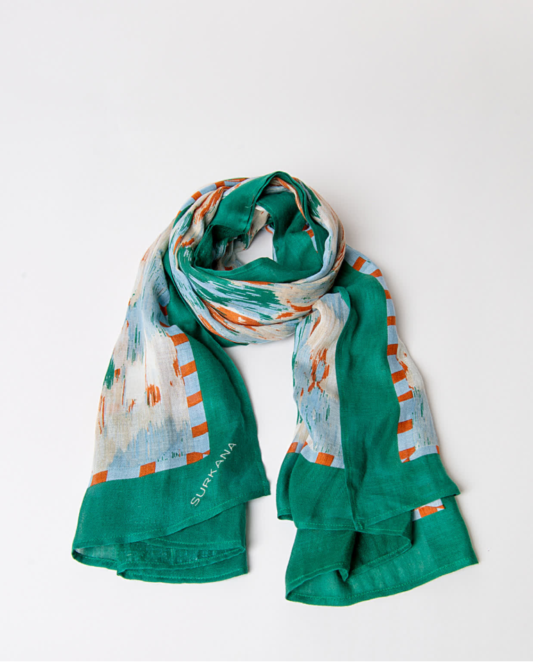 surkana Pañuelo foulard estampado Azul