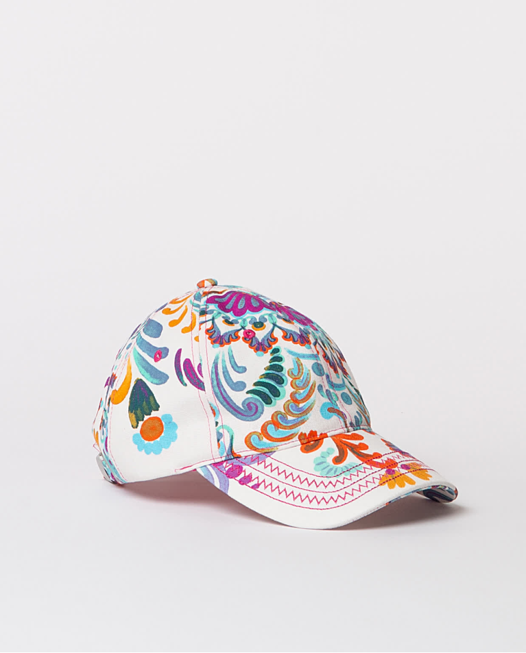 surkana Gorra béisbol estampada Blanco Rebajas baratas