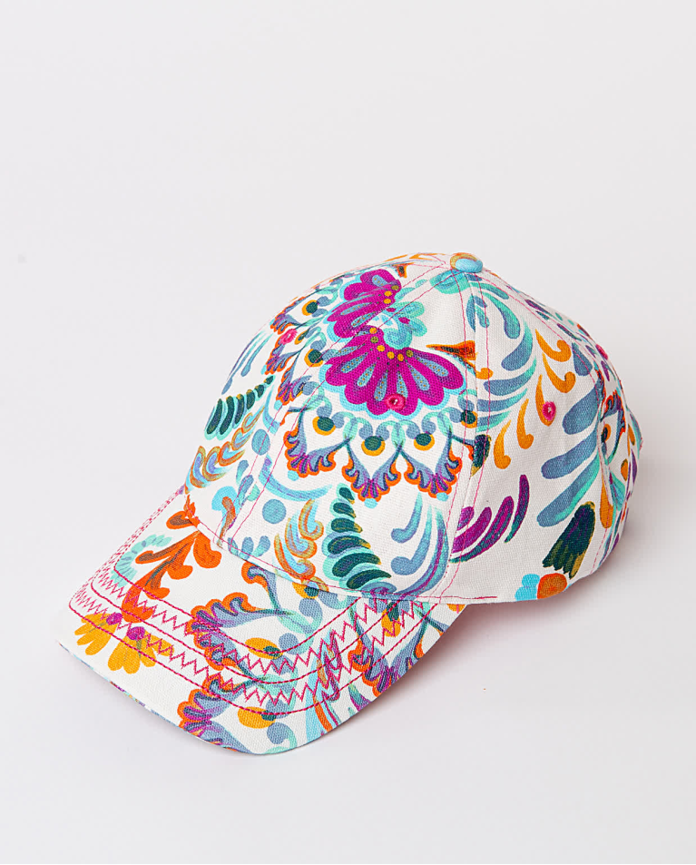 surkana Gorra béisbol estampada Blanco Rebajas baratas