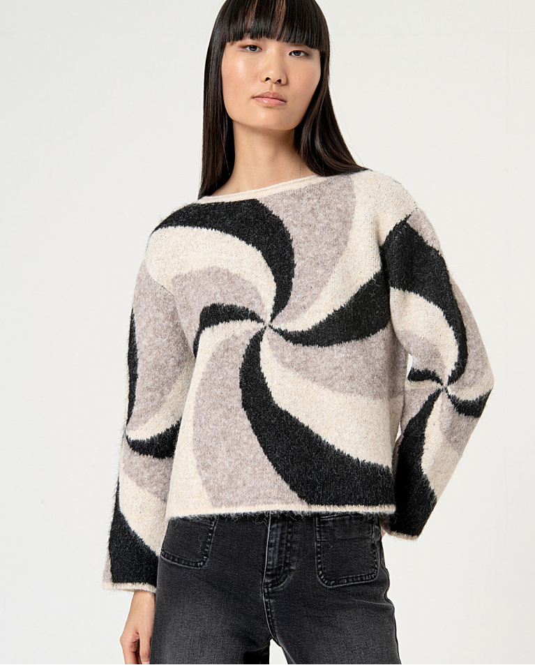 surkana Jersey corto jacquard Negro