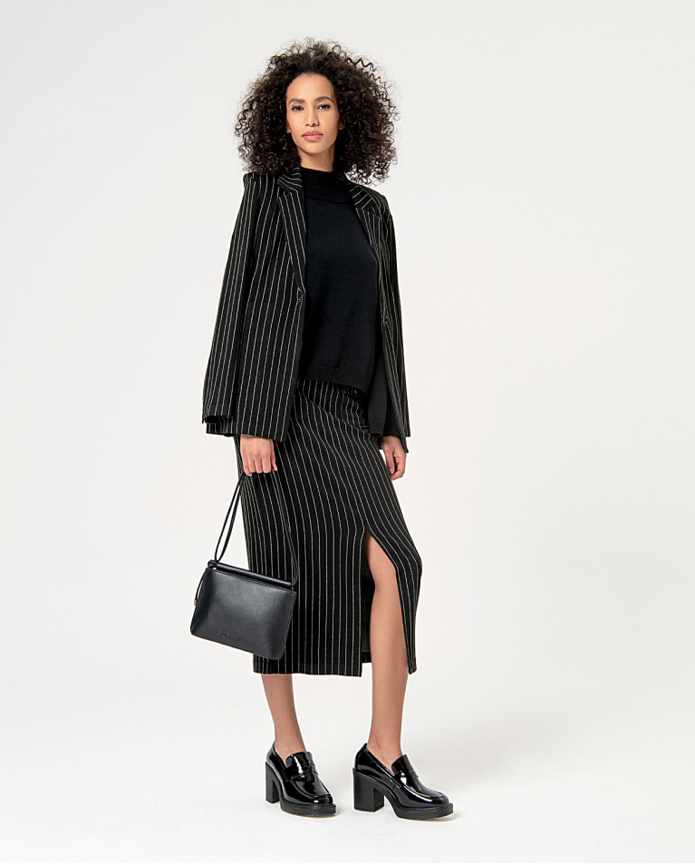 surkana Jersey oversize punto grueso Negro En oferta