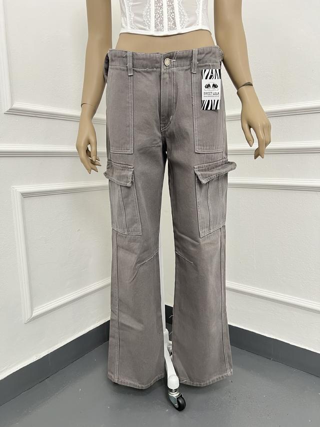 sweet lola Wide leg grey Rebajas online