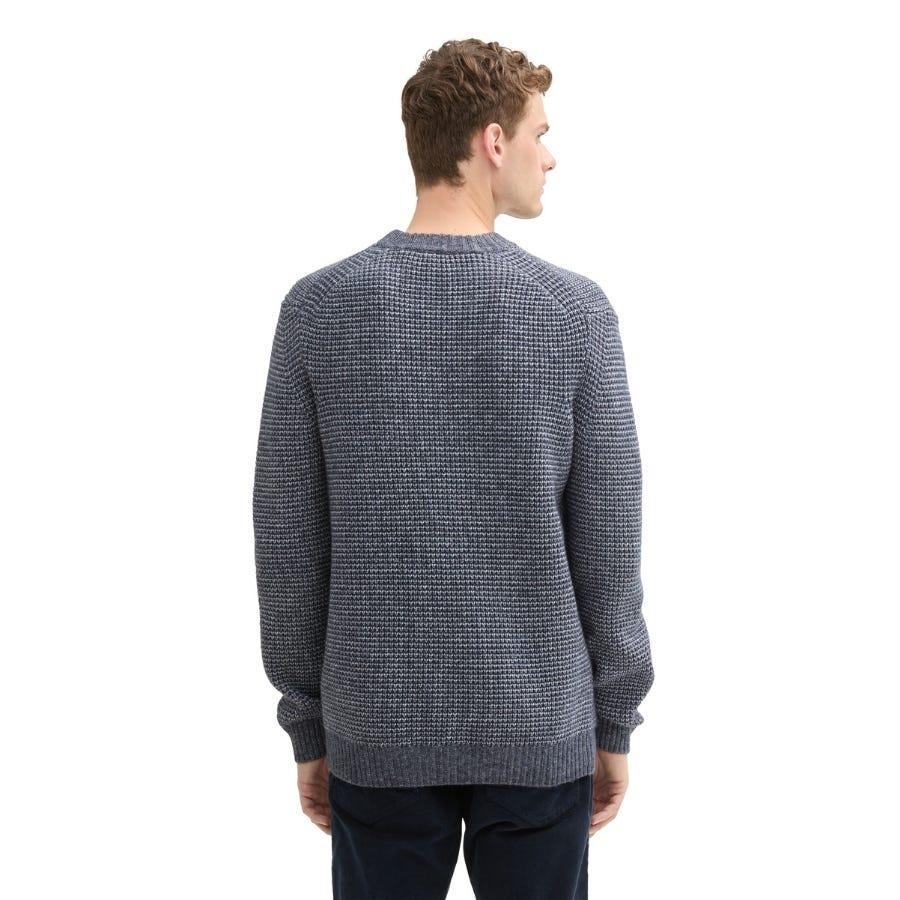 wala Jerseys Tom tailor Cosy Structured Crewneck Knit Flat Knit Tops Precio de fábrica