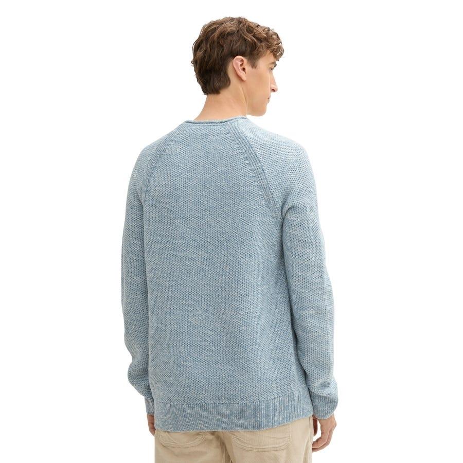 wala Jerseys Tom tailor Twotone Crewneck Knit Flat Knit Tops Promoción trimestral