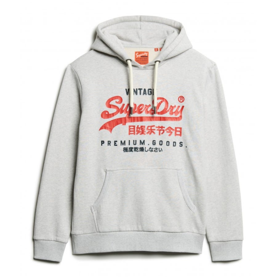wala Sudaderas Superdry Duo Vintage Logo Hoodie Rebajas