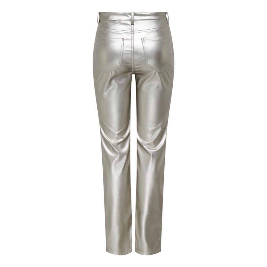 wala Pantalones largos Only Onlemily-Elyna Hw Metal Long Straigh Pnt Mejor oferta