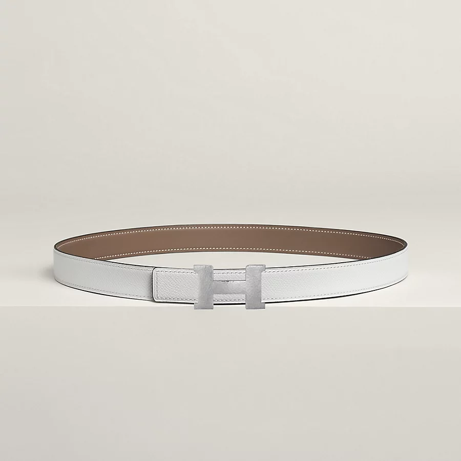 Hermès Hebilla de cinturón Mini Constance Martelée & Piel de cinturón reversible 24 mm Tienda de fábrica