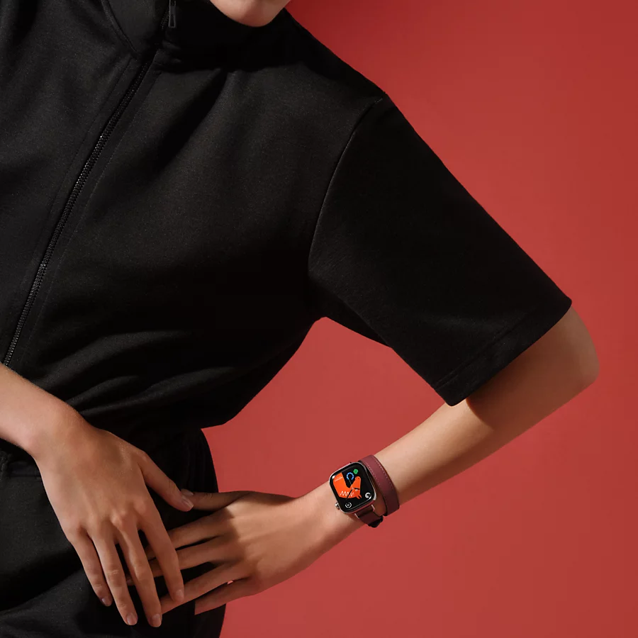 Hermès Caja Series 10 & Correa Apple Watch Hermès Double Tour 42 mm Attelage Ofertas especiales