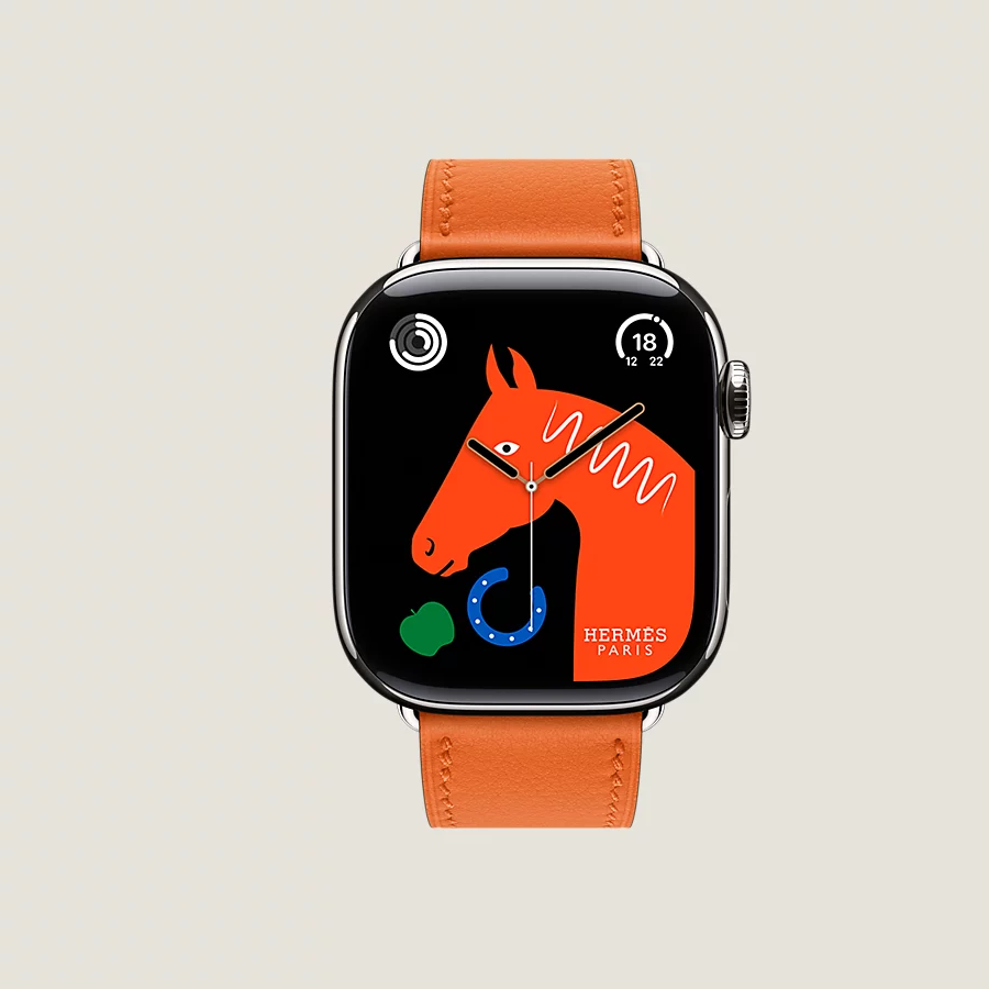 Hermès Caja Series 10 & Correa Apple Watch Hermès Single Tour 42 mm En línea