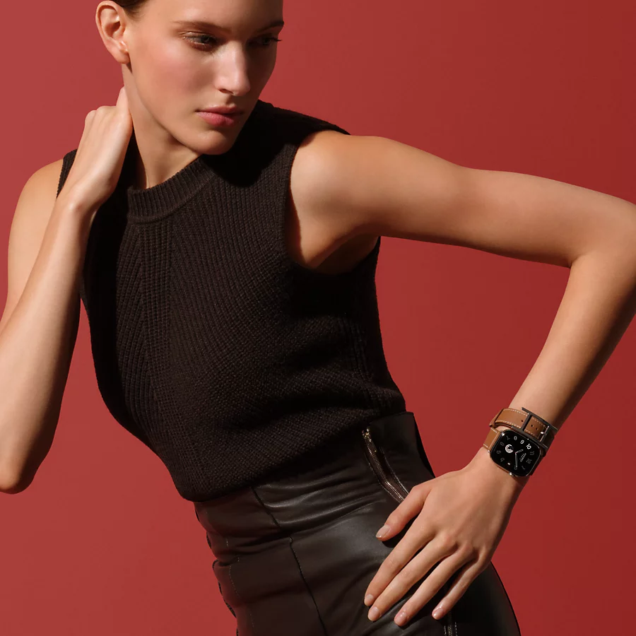 Hermès Caja Series 10 & Correa Apple Watch Hermès Double Tour 42 mm Hapi Outlet online